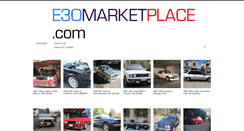 Desktop Screenshot of e30marketplace.com