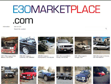 Tablet Screenshot of e30marketplace.com